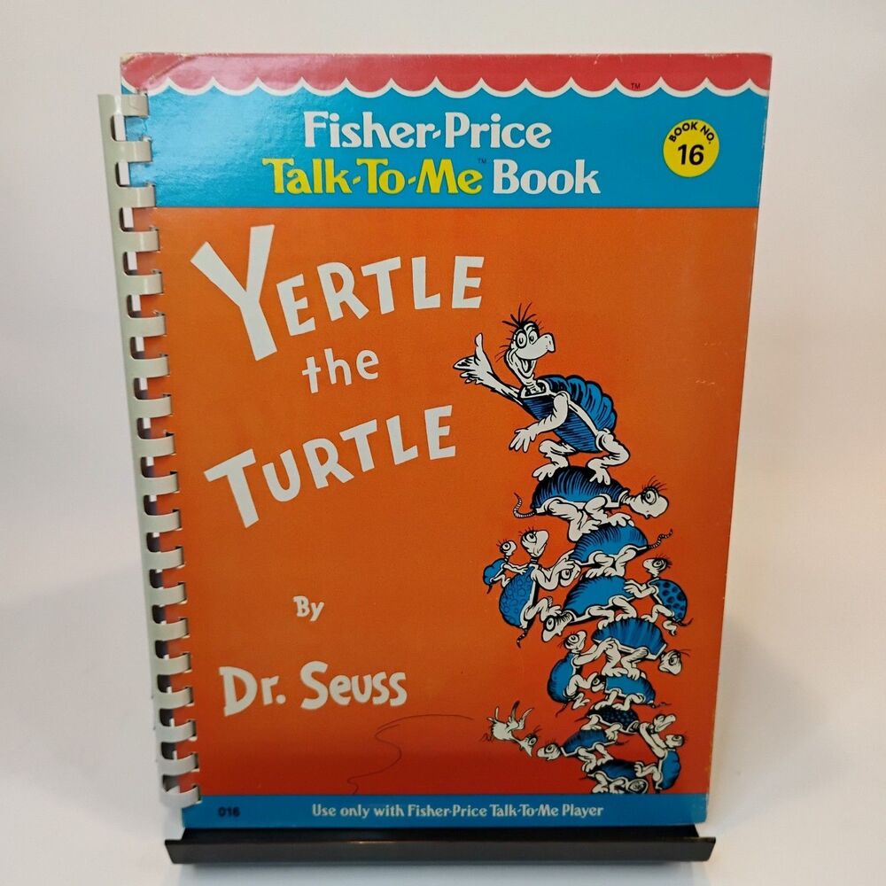 VTG Fisher-Price Talk-to-Me Book ~ Yertle the Turtle by Dr. Seuss 1977 NOS